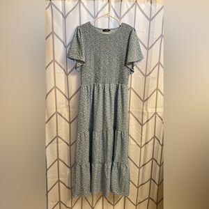 Light blue calico dress